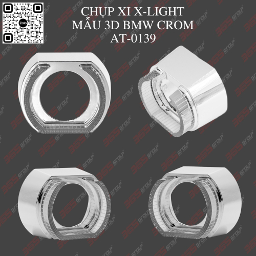 CHỤP XI X-LIGHT MẪU 3D BMW CROM 2023 AT-0139